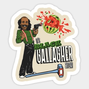 Black Gallagher Sticker